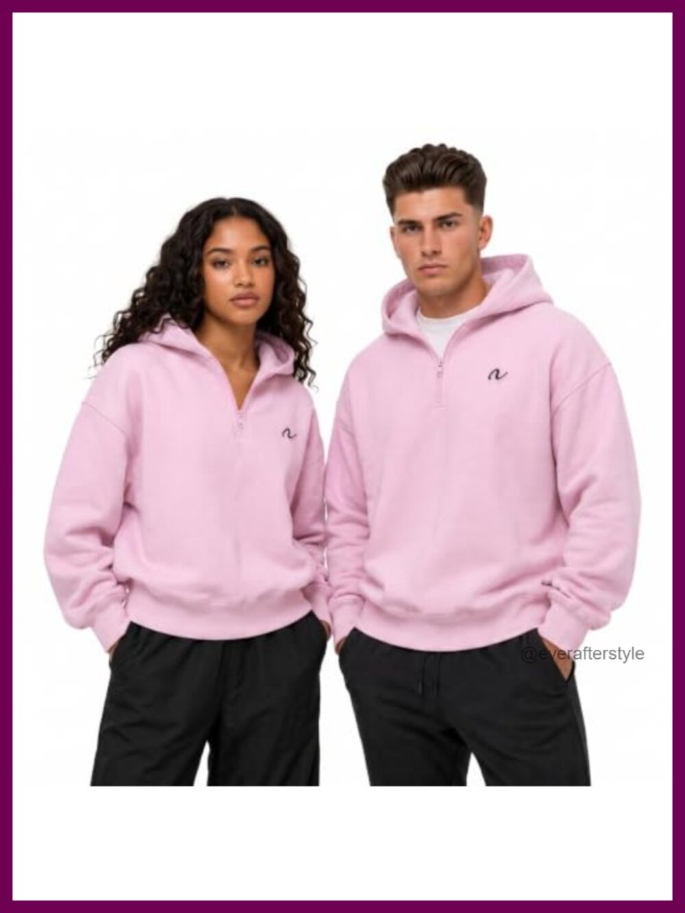 410 GSM Cotton Fleece Oversized Quarter Zip Hoodie Pullover